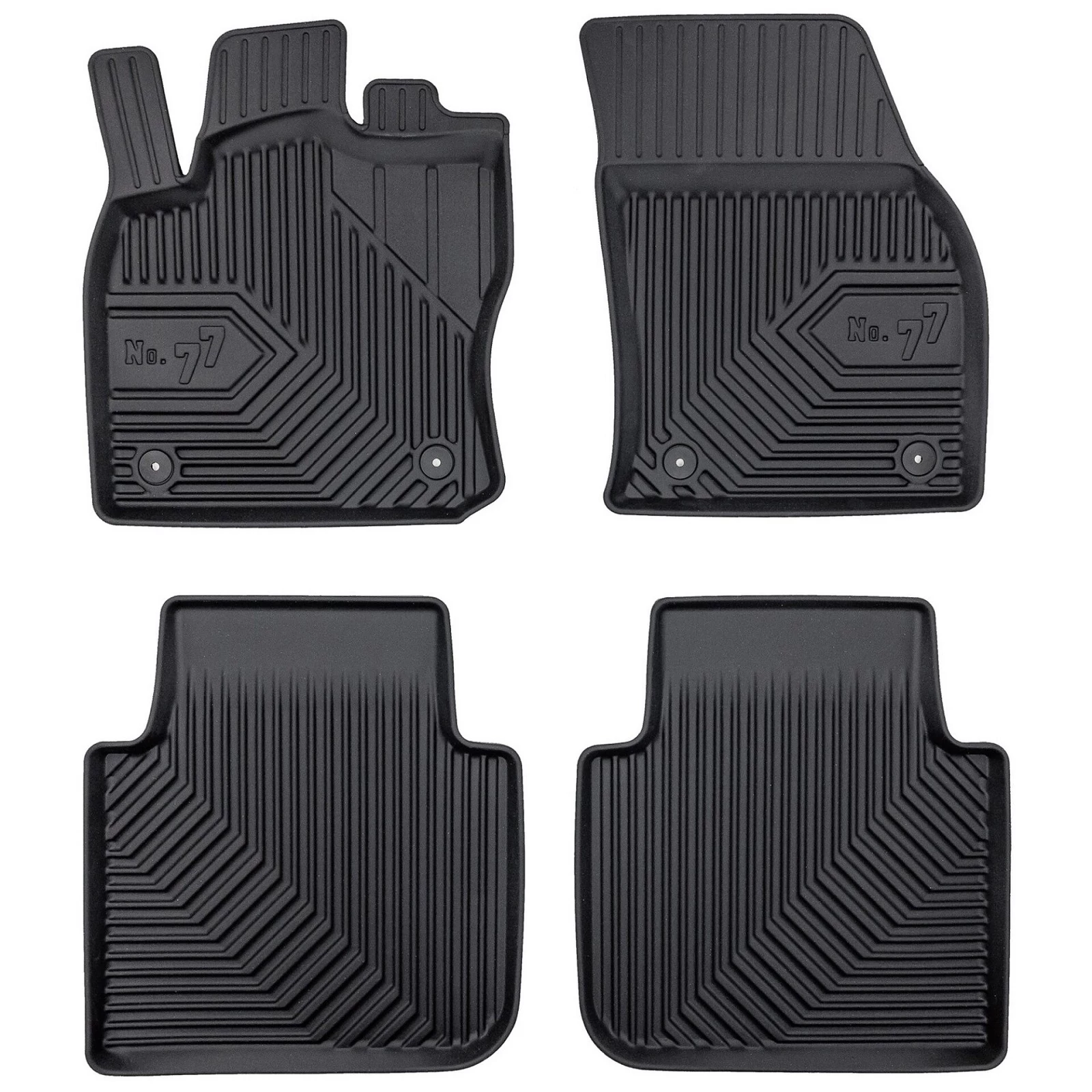 VW Volkswagen Tiguan Allspace Frogum No77 fekete 3D hótálcás TPE gumiszőnyeg szett 77445543