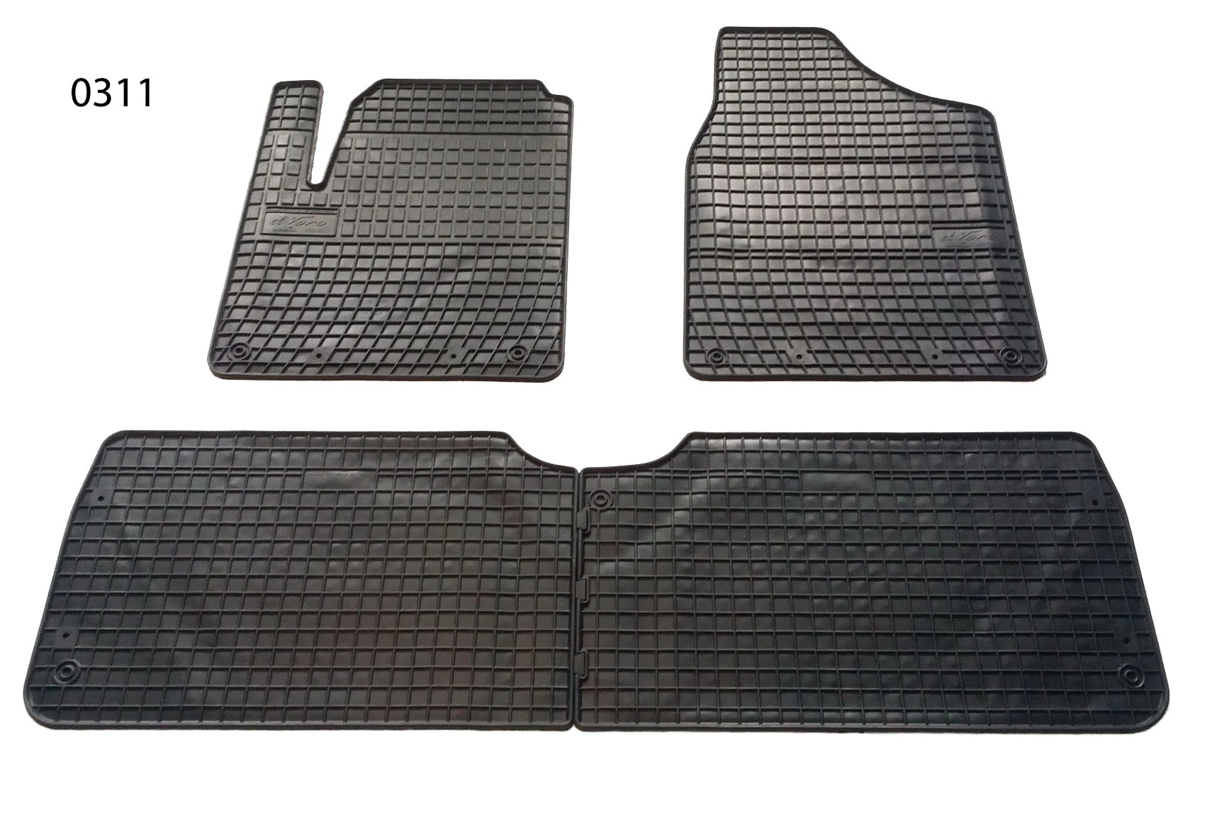 Ford Galaxy I 5személyes Frogum 0311 fekete gumiszőnyeg szett