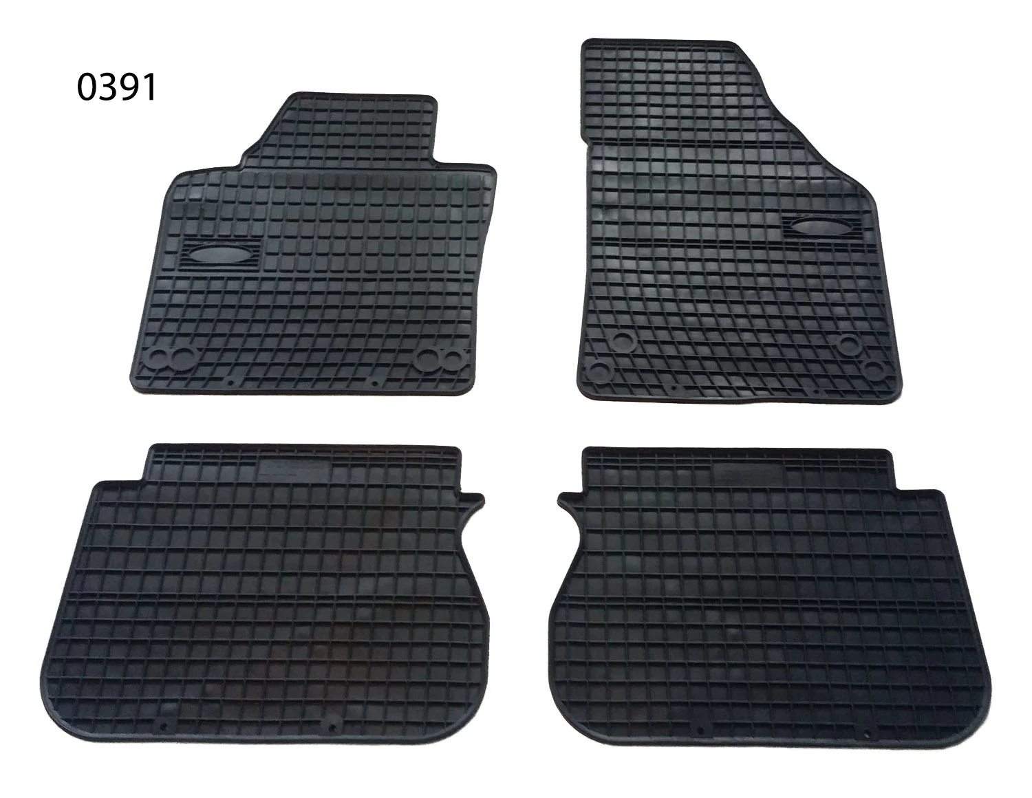 Volkswagen VW Caddy 2K 5személyes Frogum 0391 fekete gumiszőnyeg szett