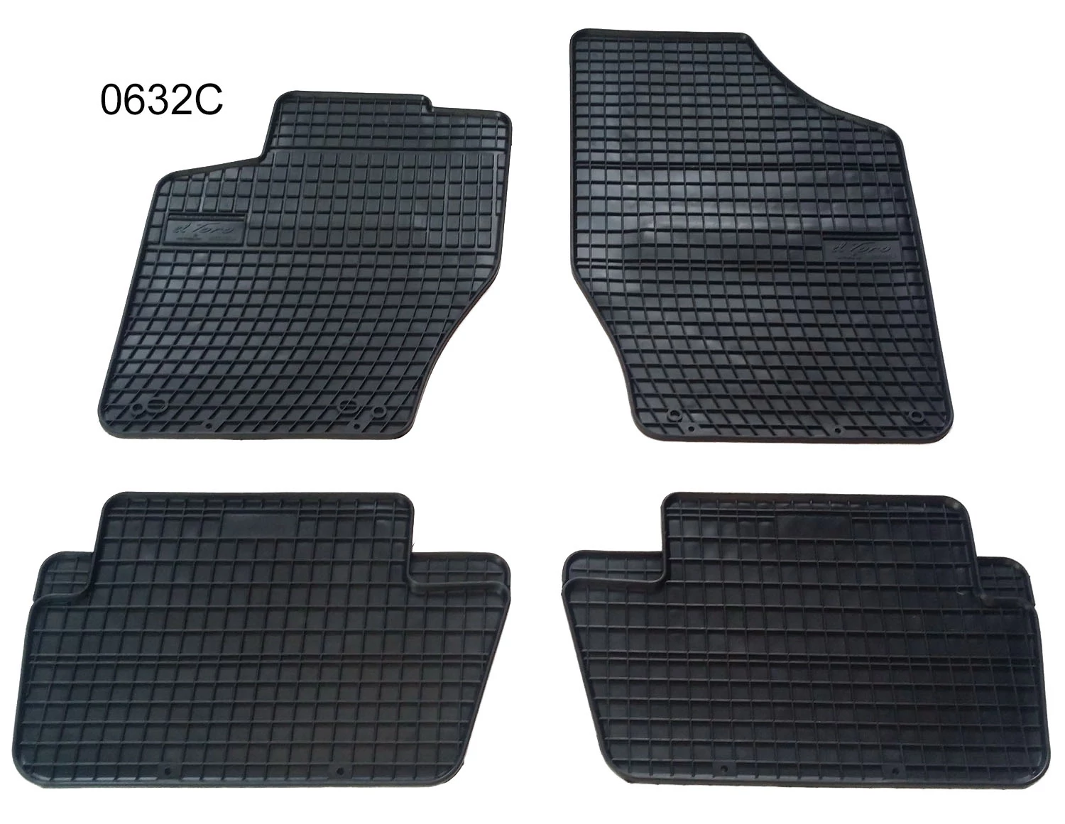 Citroen C4 I C4 II Frogum 0632C fekete gumiszőnyeg szett