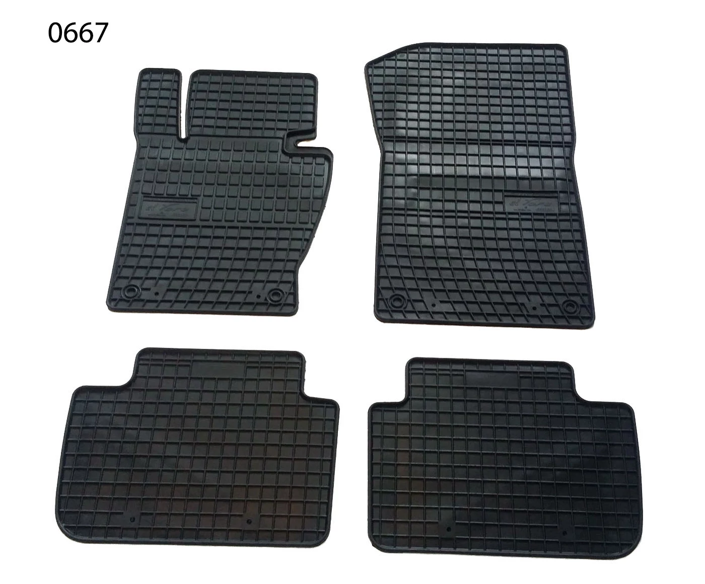 BMW E83 X3 Frogum 0667 fekete gumiszőnyeg szett