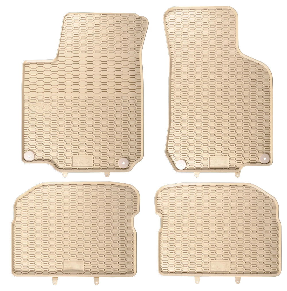 Skoda Octavia I Geyer Prémium beige - bézs gumiszőnyeg szett patenttal