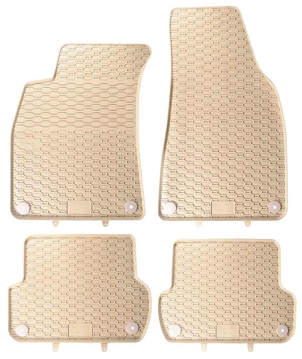 Seat Exeo Geyer Prémium beige - bézs gumiszőnyeg szett patenttal