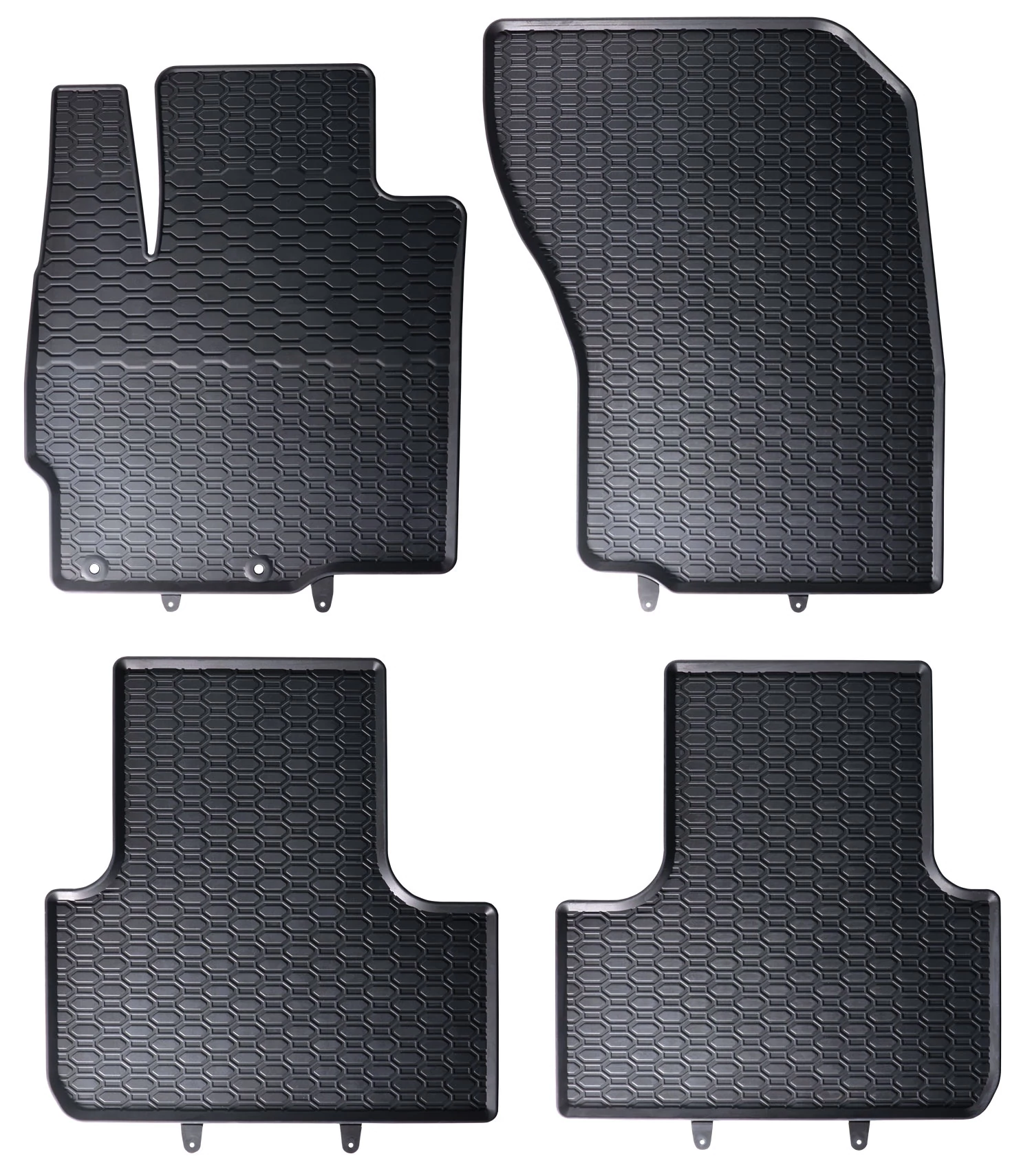 Mitsubishi Outlander III Geyer & Hosaja Prémium fekete gumiszőnyeg szett patenttal
