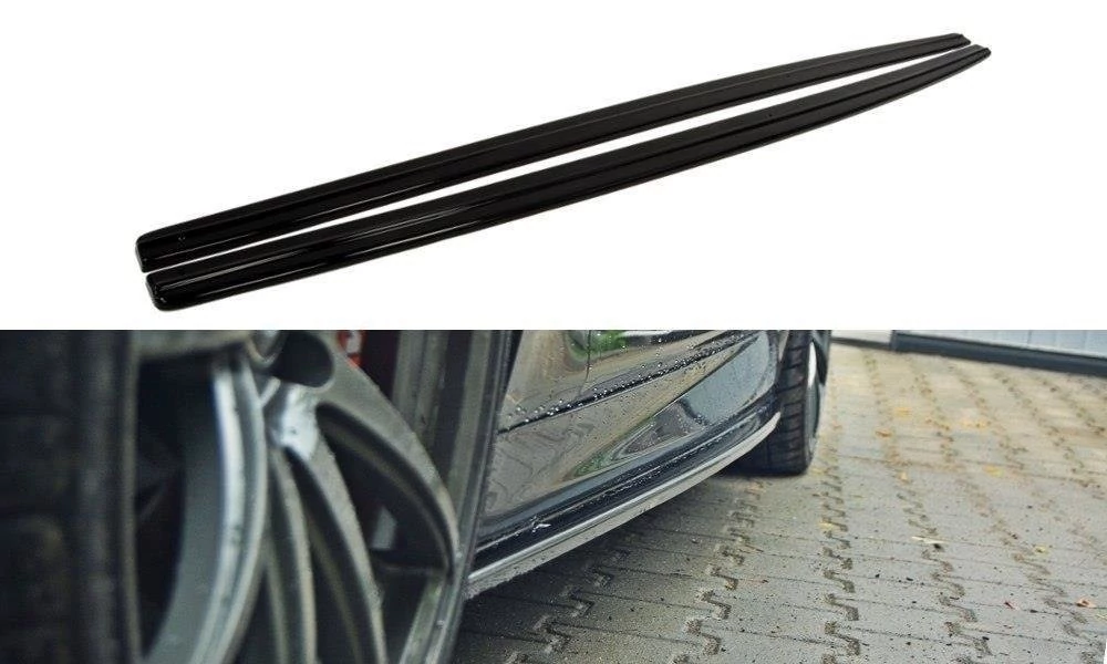 BMW F10 F11 Maxton Design lakkozott fekete küszöb spoiler V1