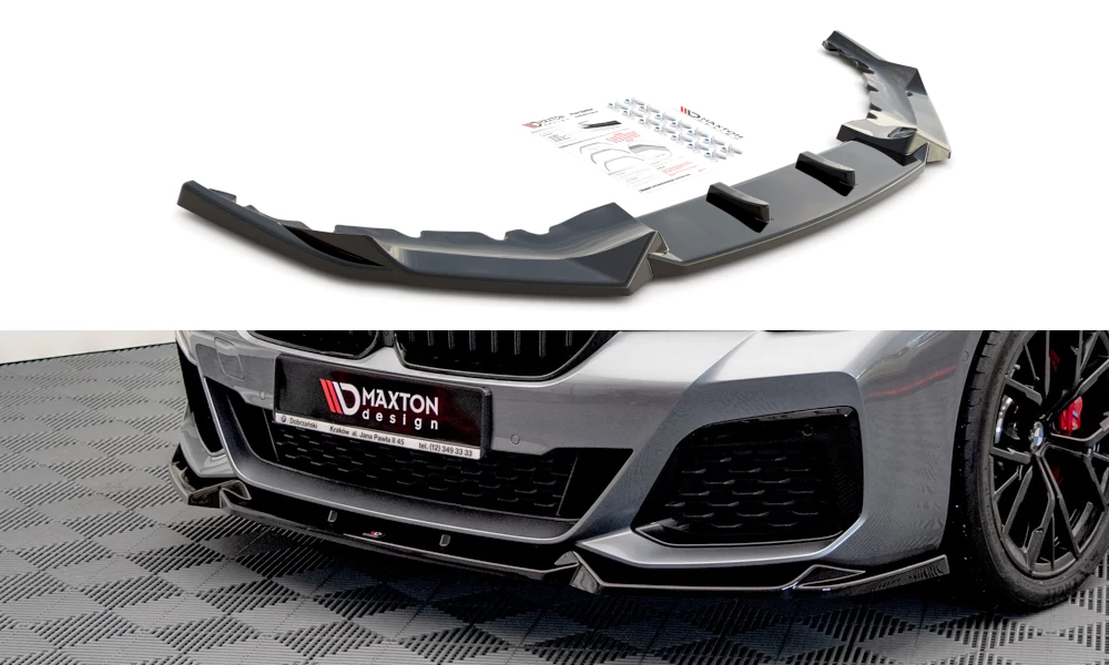 BMW G30 G31 Facelift 2020- M-packet Maxton Design lakkozott fekete spoiler koptató