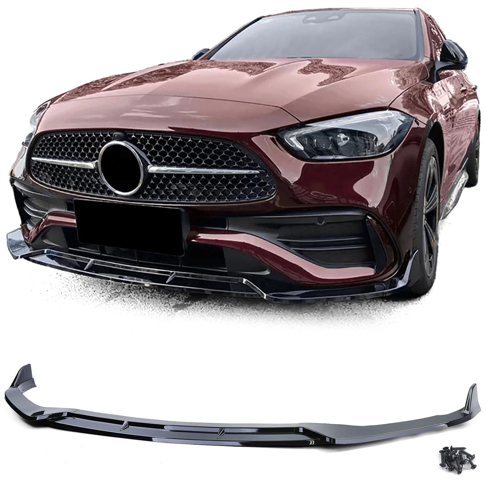 Mercedes W206 2021-től AMG-LINE-ra lakkozott fekete F1 koptató lippe