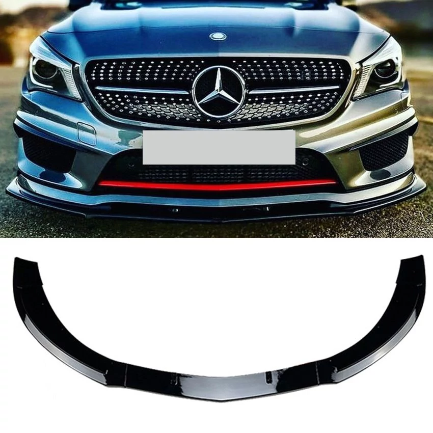 Mercedes CLA C117 X117 W117 2013-2016 AMG-LINE-ra lakkozott fekete koptató lippe