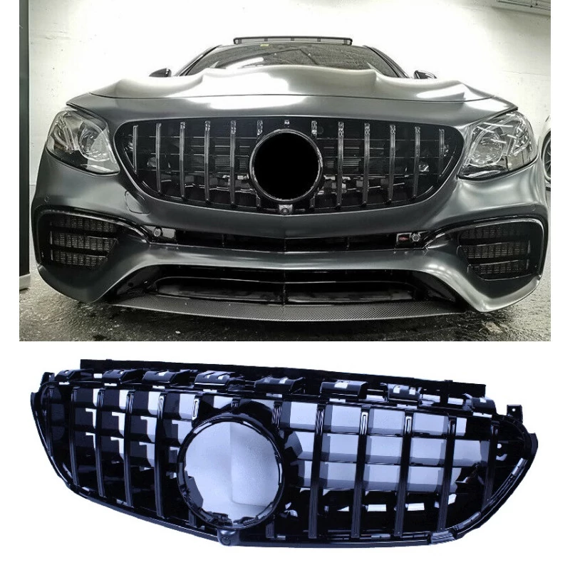 Mercedes Benz W213 E63 AMG 2017-2019 lakkozott fekete hűtőrács Panamerica AMG GT stílusban