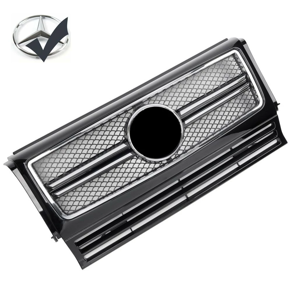 Mercedes Benz G-osztály W463 1990-2018 króm - lakkozott fekete hűtőrács AMG stílusban