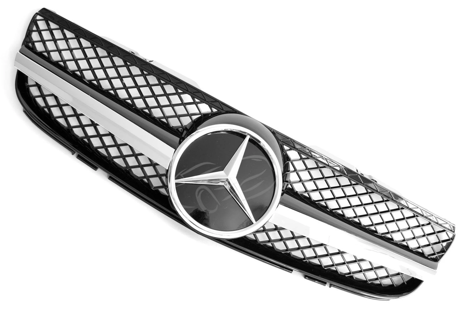 Mercedes Benz R230 SL 2006-2008 króm - lakk fekete hűtőrács AMG stílusban