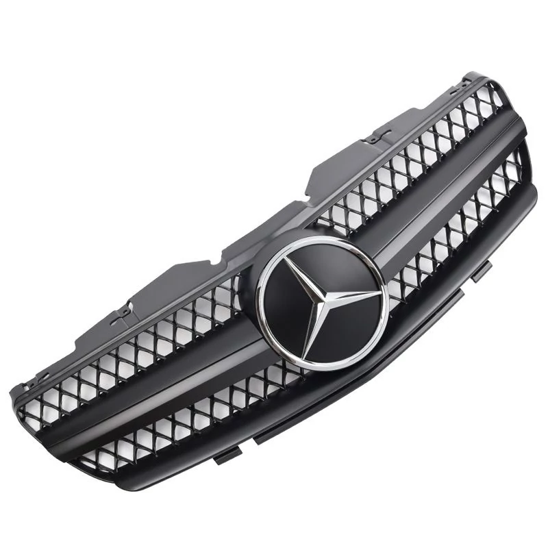Mercedes Benz R230 SL 2001-2006 matt fekete hűtőrács AMG stílusban