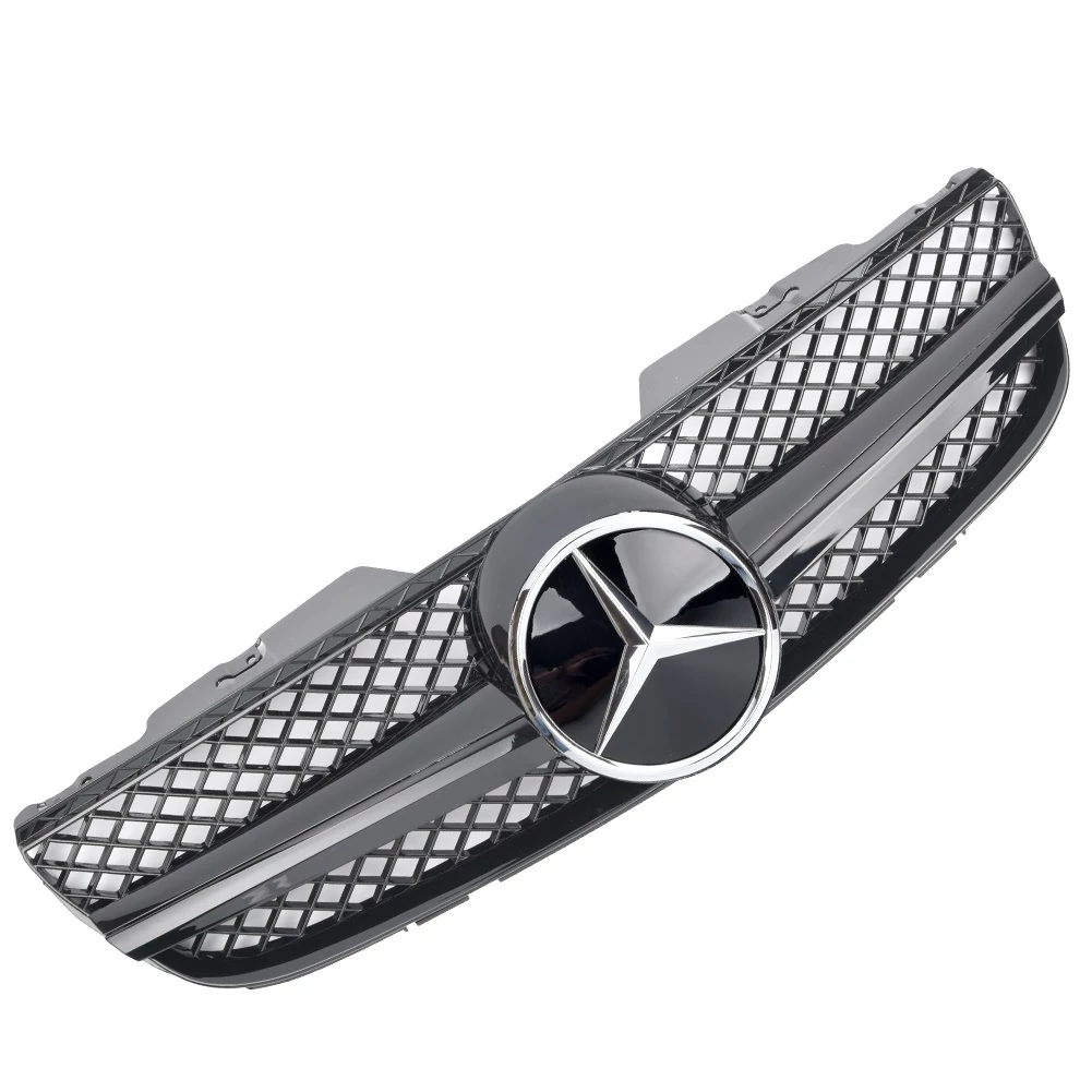 Mercedes Benz R230 SL 2006-2008 lakkozott fekete hűtőrács AMG stílusban