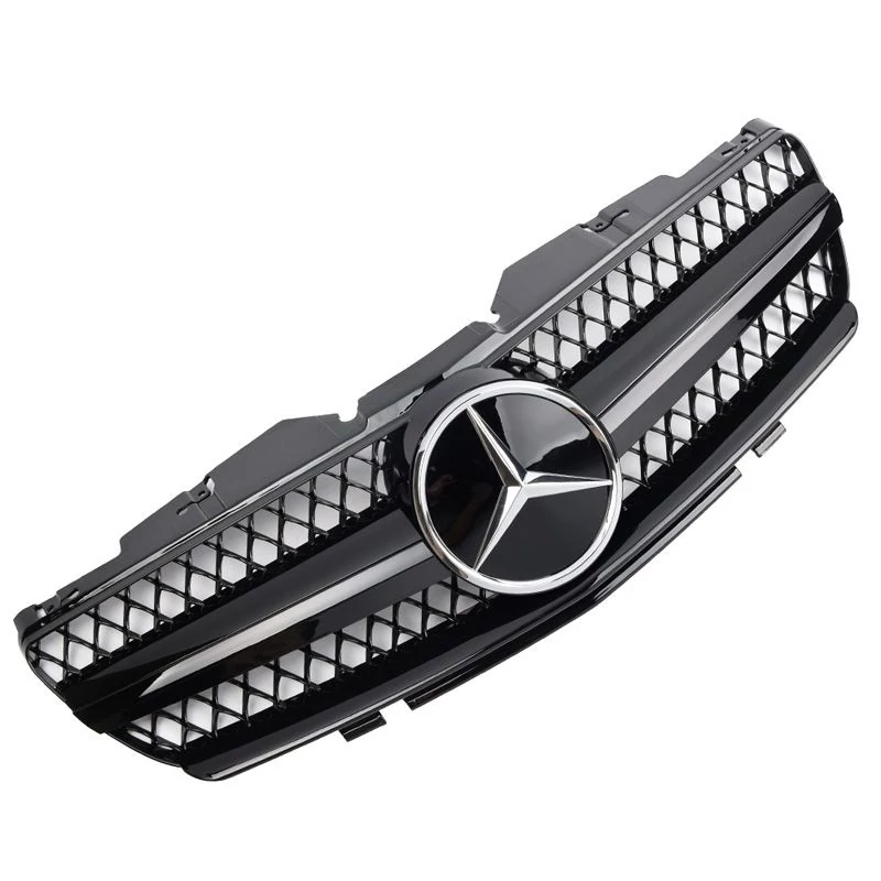 Mercedes Benz R230 SL 2001-2006 lakkozott fekete hűtőrács AMG stílusban