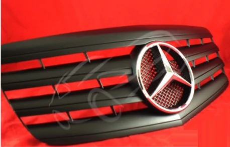 Mercedes Benz W211 2006/04 - 2009 matt fekete hűtőrács AMG stílusban