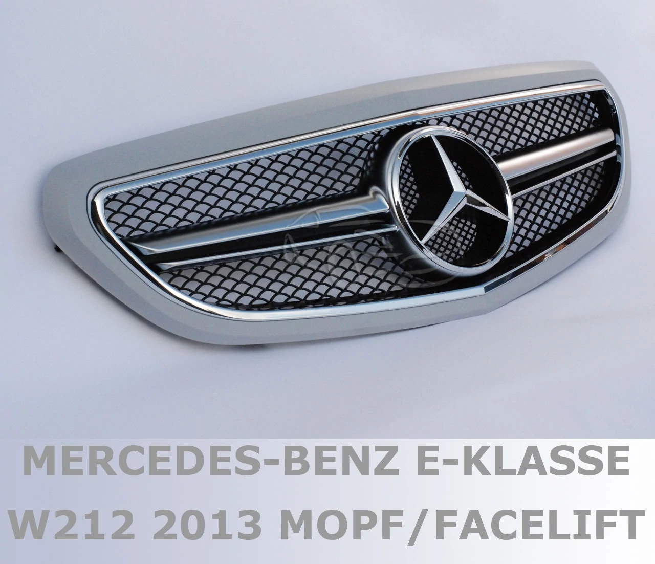 Mercedes Benz W212 2013-2016 facelift króm alapozott fényezhető hűtőrács E63 AMG stílusban