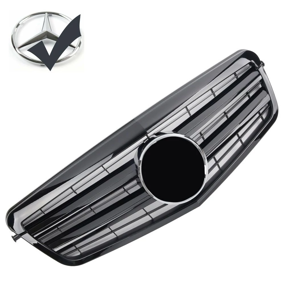 Mercedes Benz W212 2009-2013 lakk fekete hűtőrács Avantgarde stílusban (króm emblémával)