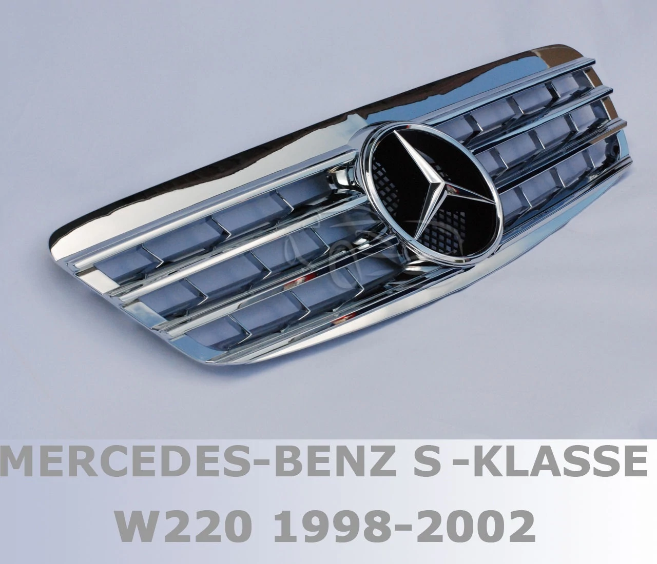 Mercedes Benz S-osztály W220 1998 - 2002 króm hűtőrács AMG stílusban