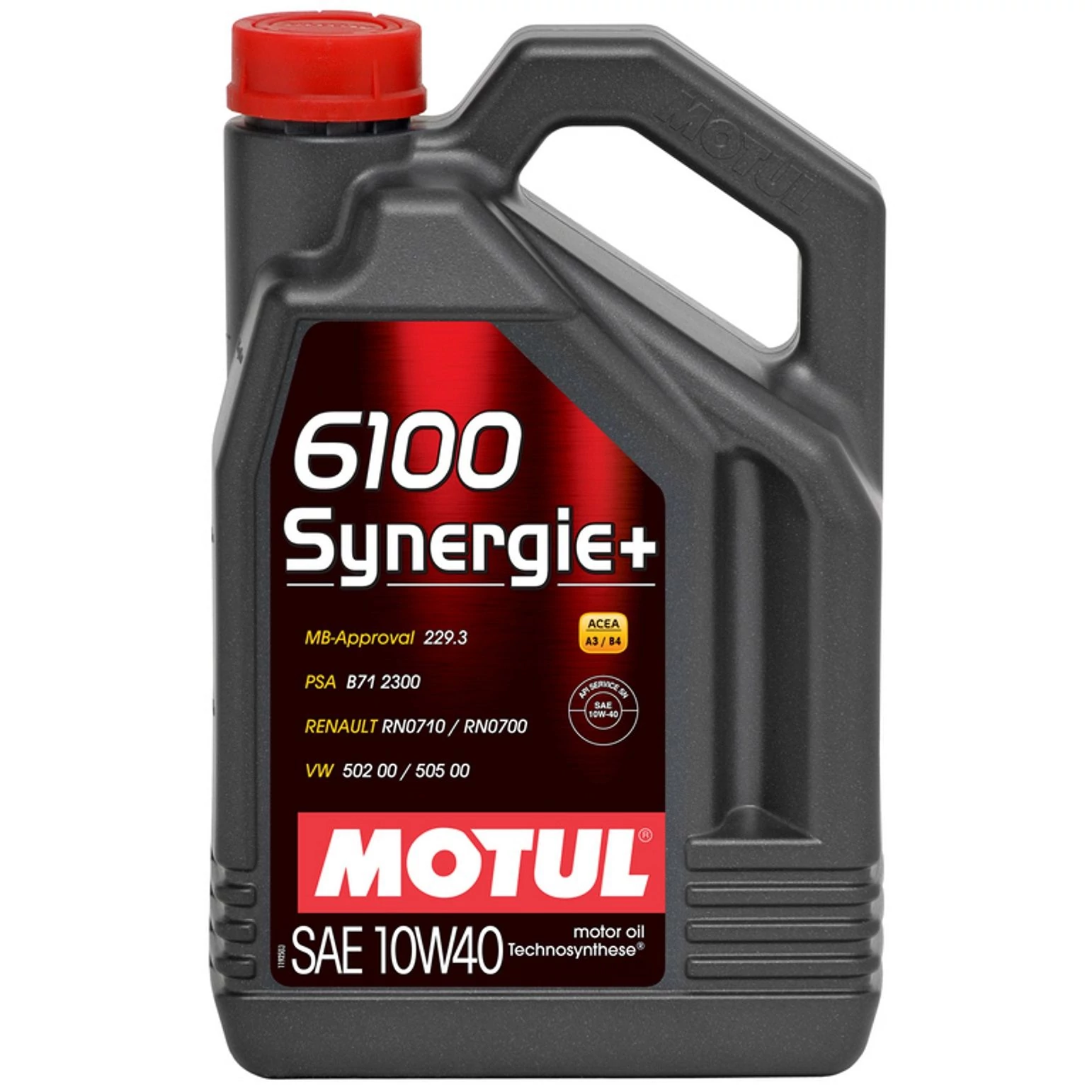 MOTUL 6100 Synergie+ 10W-40 5L kiszerelésű technoszintetikus motorolaj 108647