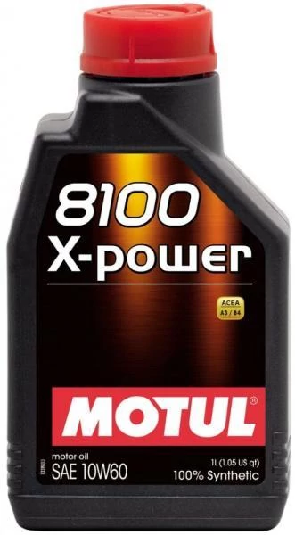 MOTUL 8100 X-power 10W-60 1L kiszerelésű 100% szintetikus motorolaj 106142