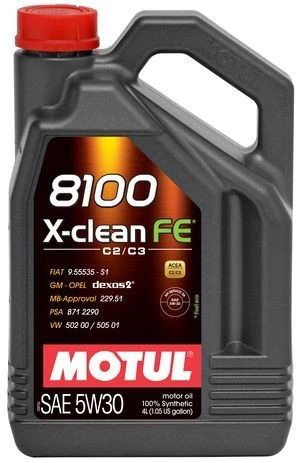 MOTUL 8100 X-clean FE 5W-30 4L kiszerelésű 100% szintetikus motorolaj