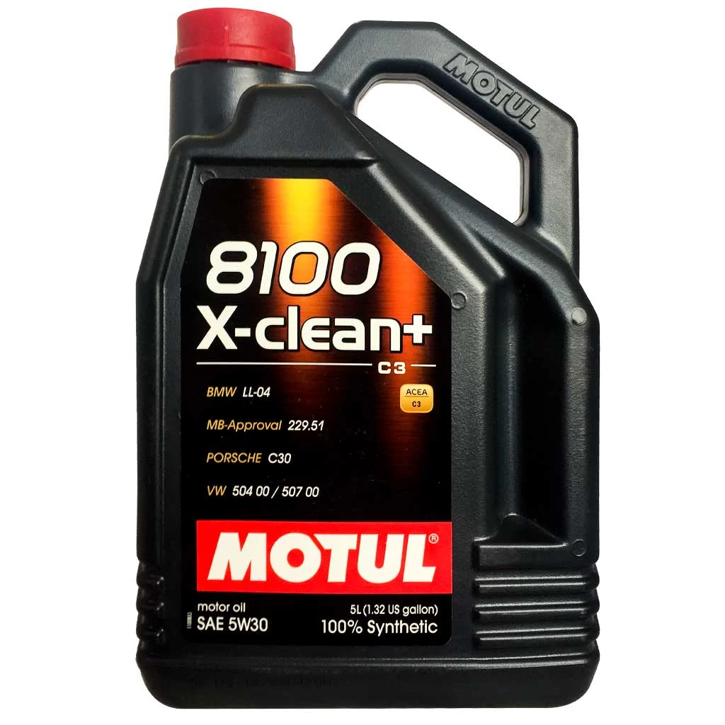 MOTUL 8100 X-clean+ 5W-30 5L kiszerelésű 100% szintetikus motorolaj 106377