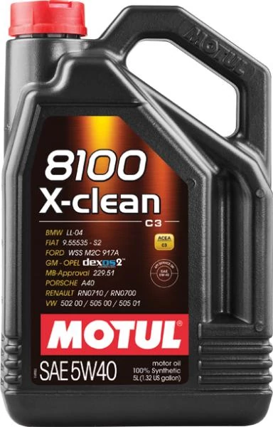 MOTUL 8100 X-clean 5W-40 5L kiszerelésű 100% szintetikus motorolaj