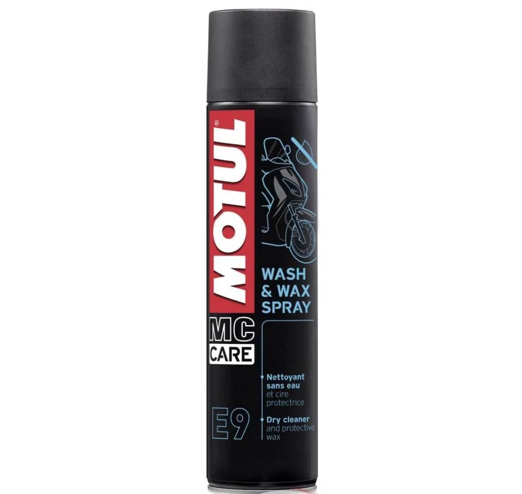MOTUL E9 Wash & Wax spray 0,4L kiszerelésű száraz tisztítószer