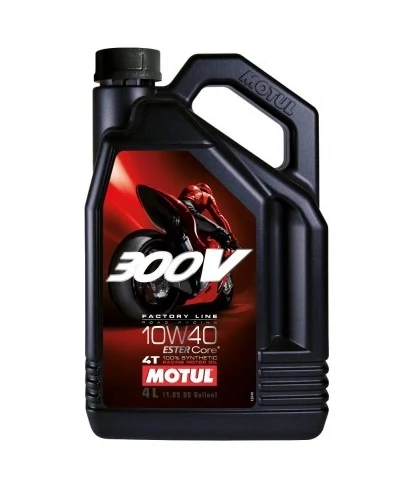 MOTUL 300V 4T FACTORY LINE 10W-40 4L kiszerelésű 100% szintetikus motorolaj 104121