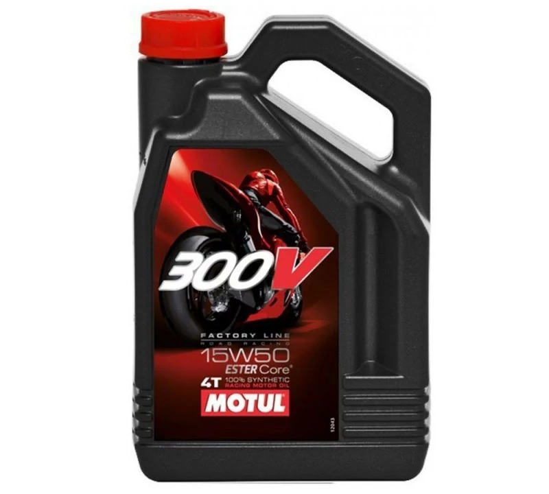 MOTUL 300V 4T FACTORY LINE 15W-50 4L kiszerelésű 100% szintetikus motorolaj 104129