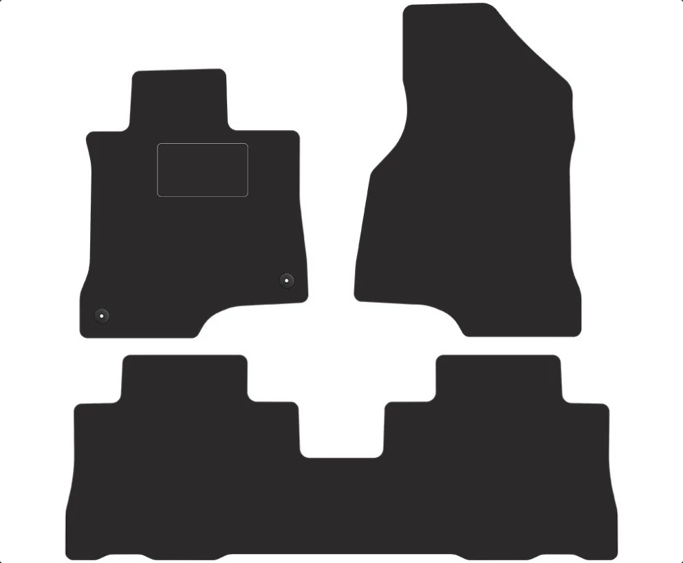 Opel Antara 2006-2017 fekete velúrszőnyeg szett (3db-os)