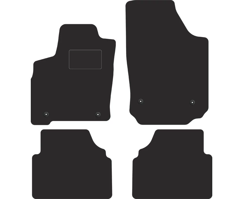 Opel Meriva A 2002-2010 fekete velúrszőnyeg szett