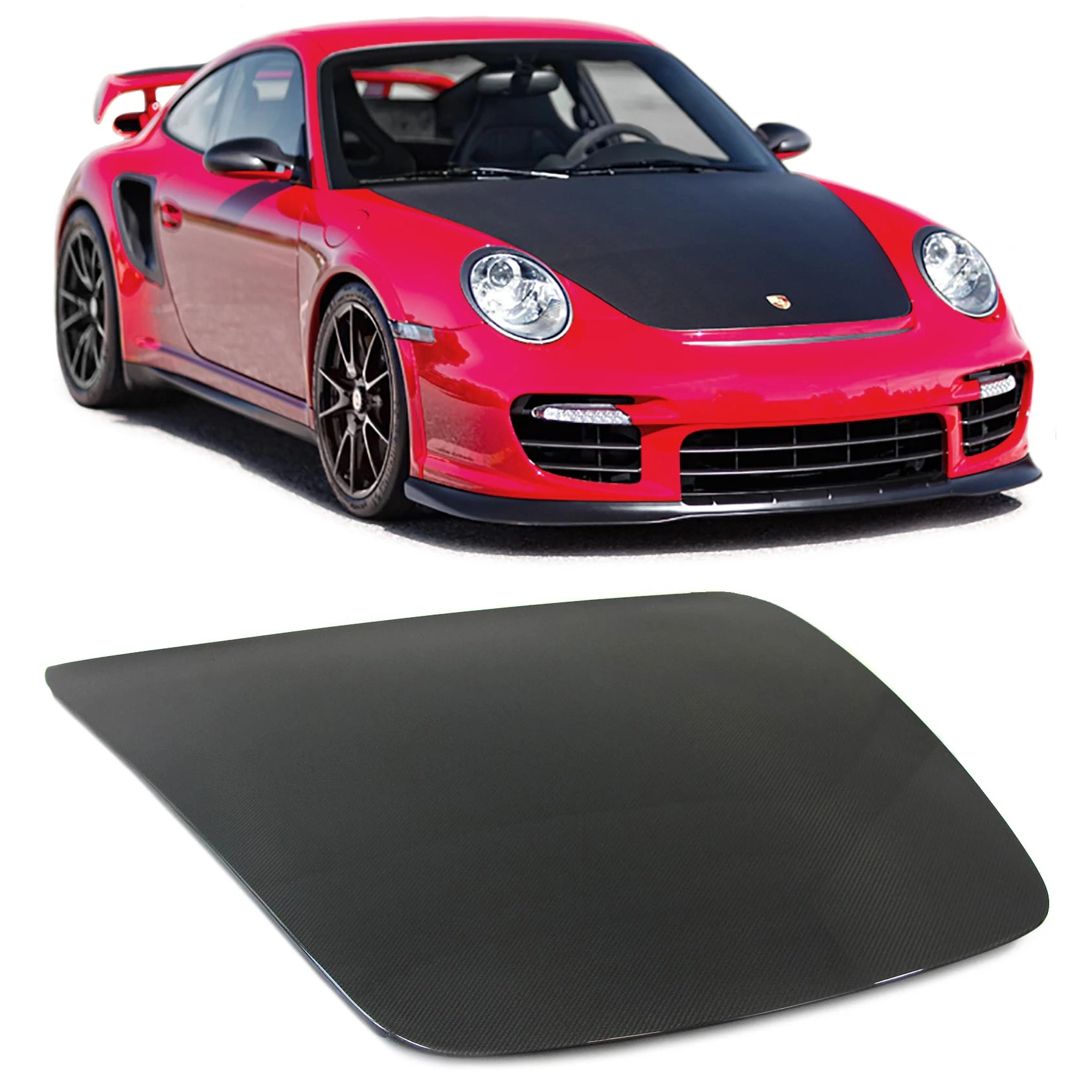 Porsche 911 Carrera 997 utángyártott carbon csomagtartó ajtó