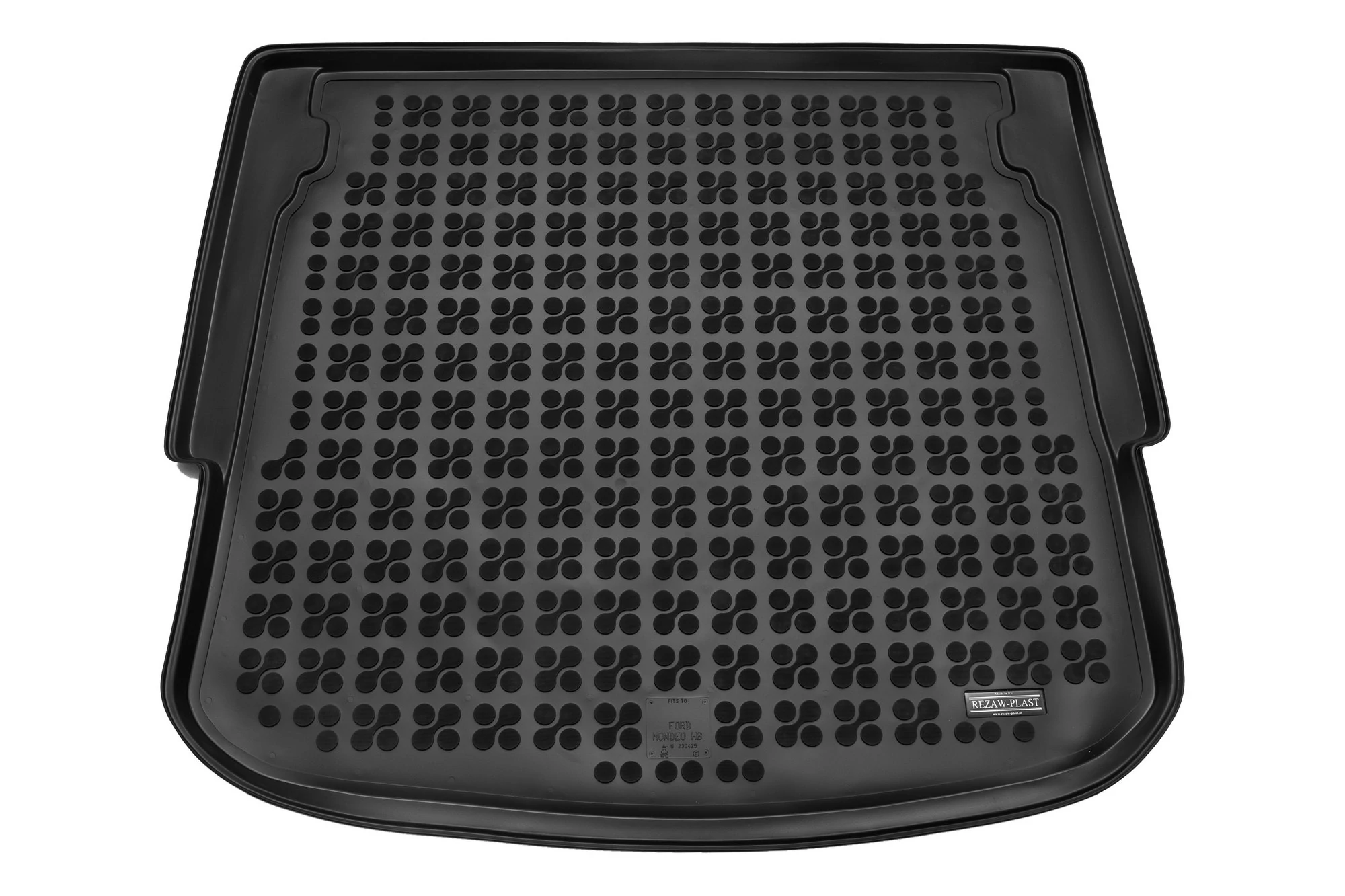 Ford MONDEO MK IV Ferdehátú Rezaw-Plast fekete TPE szintetikus gumi csomagtértálca 230425