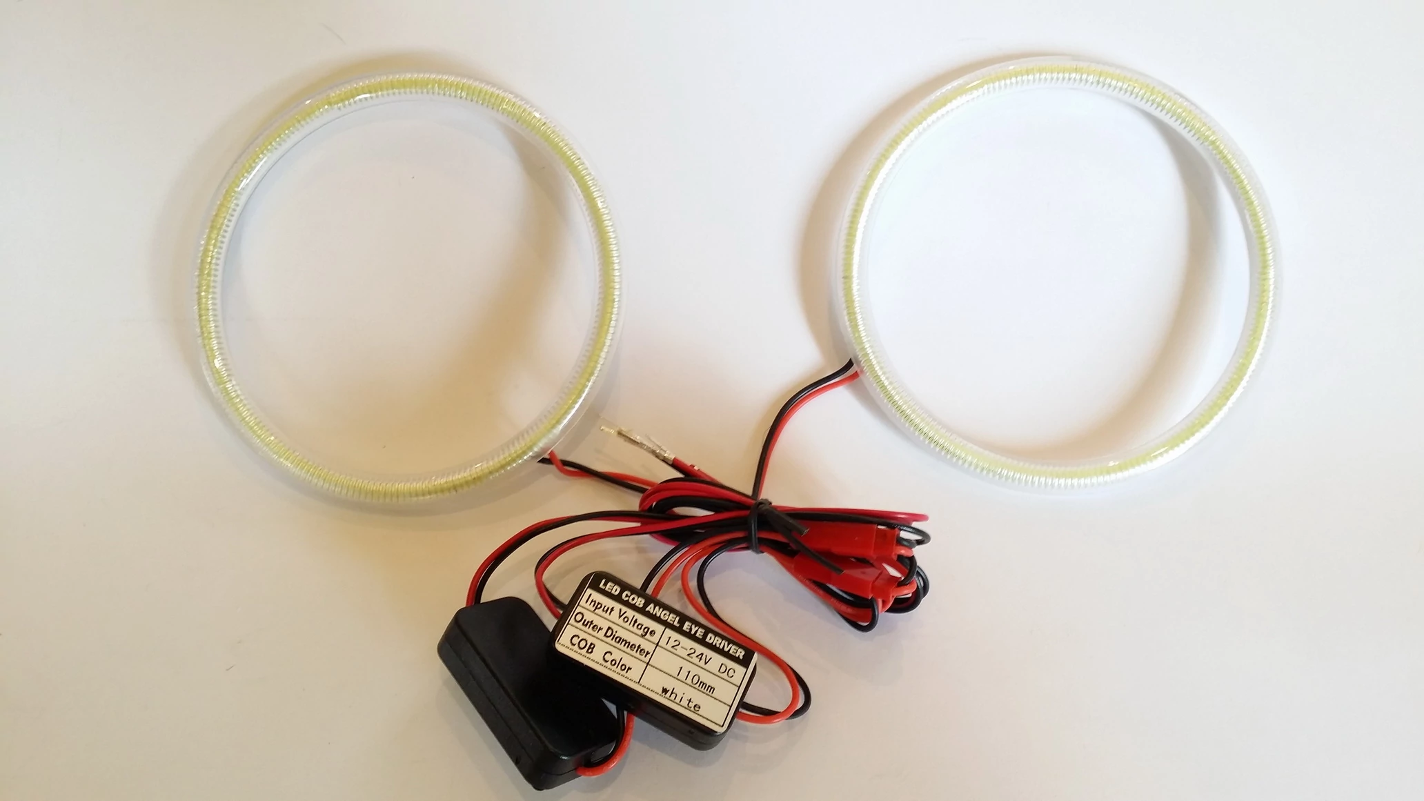 2db Univerzális 110mm COB LED hidegfehér angel eye 
