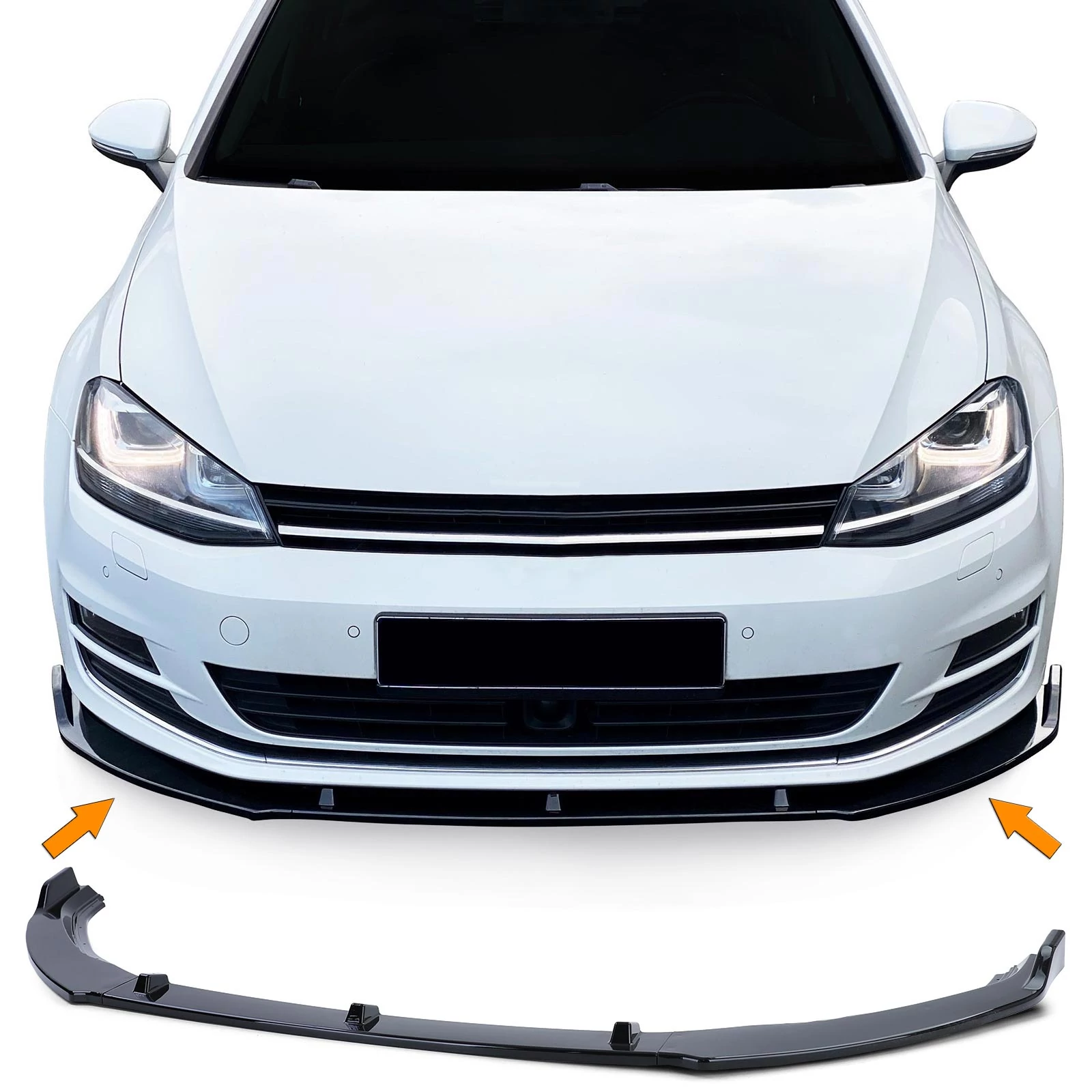 VW Volkswagen Golf VII 2012-2021 matt fekete ABS műanyag koptató lippe