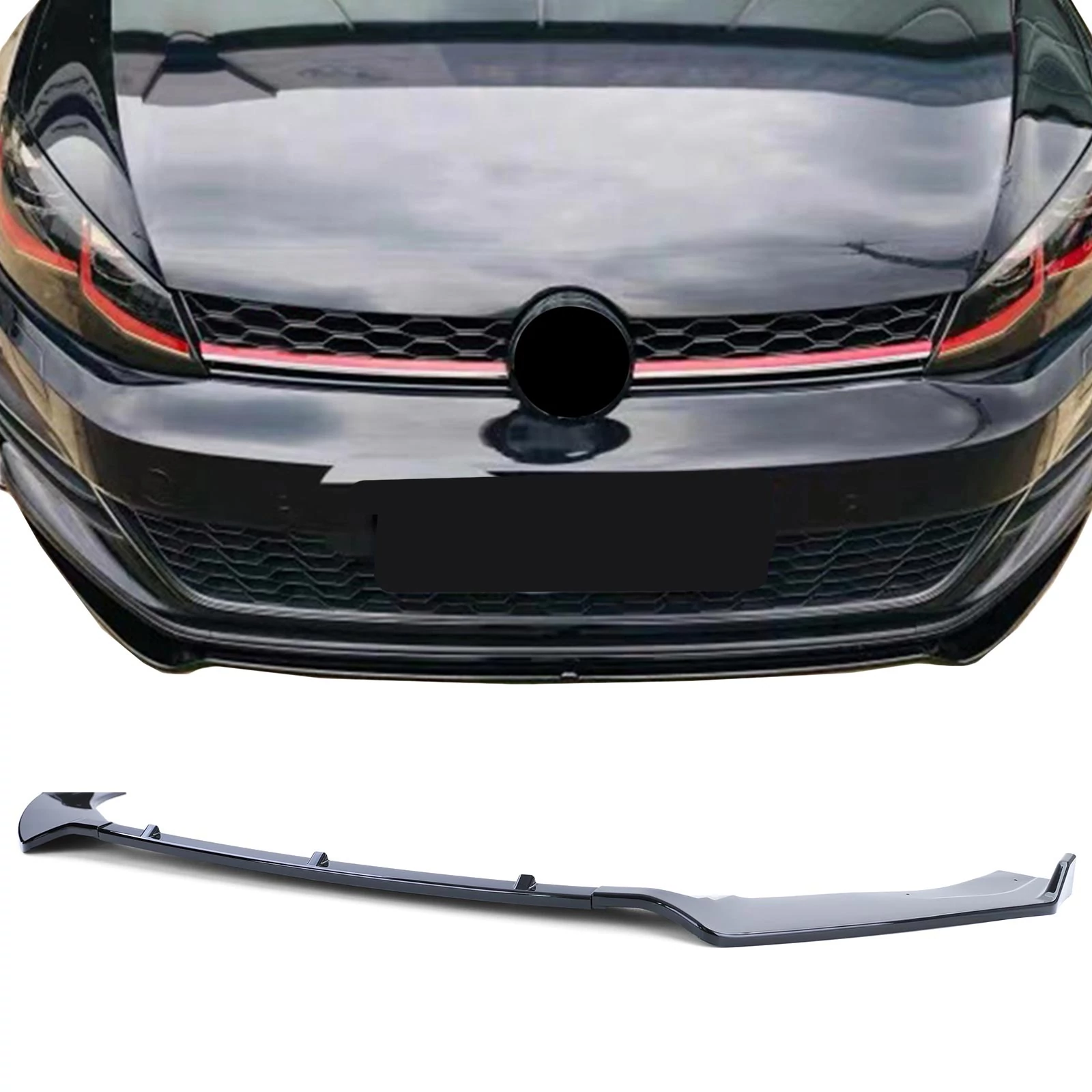 VW Volkswagen Golf VII 2012-2021 matt fekete műanyag koptató lippe