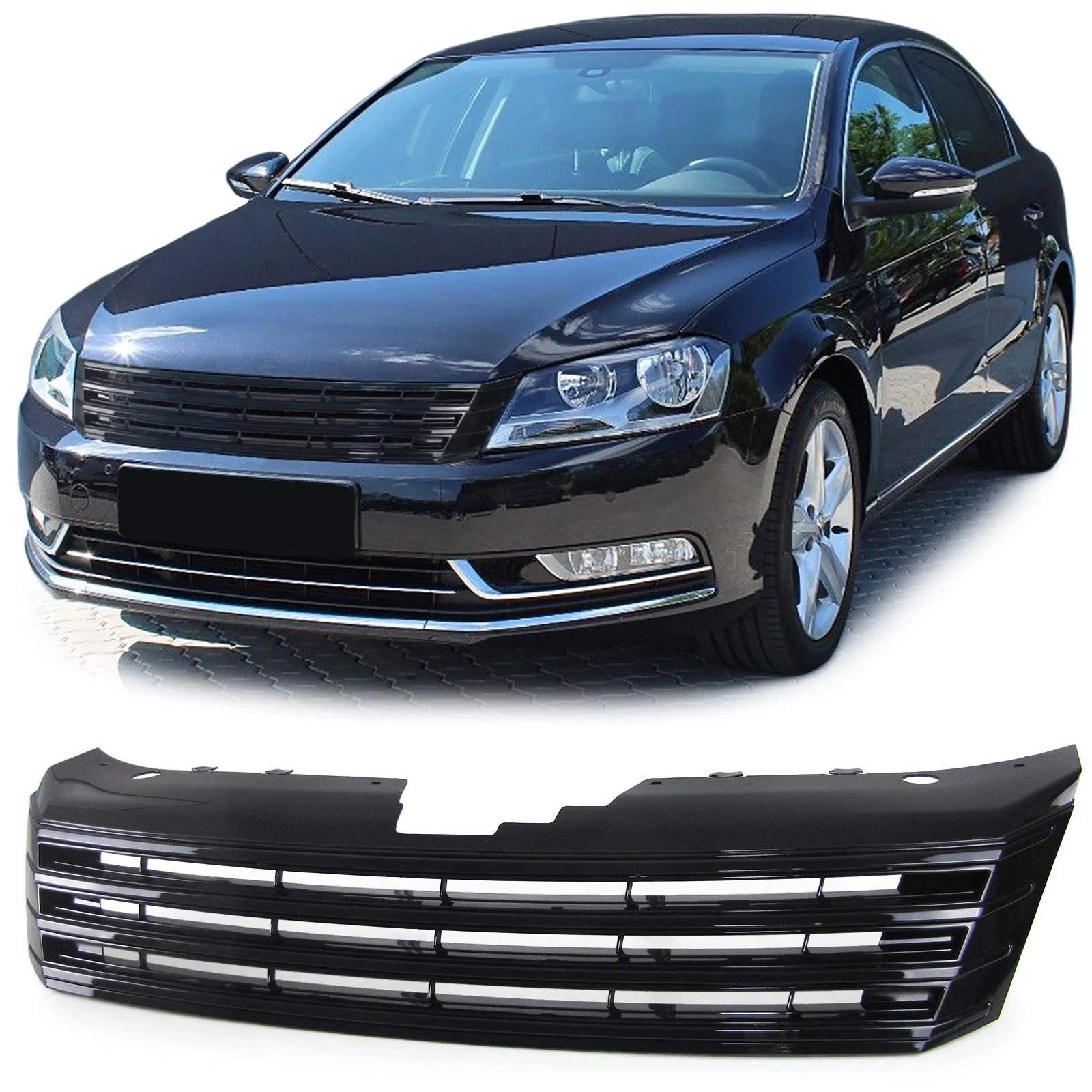 VW Volkswagen Passat B7 36 fekete hűtőrács