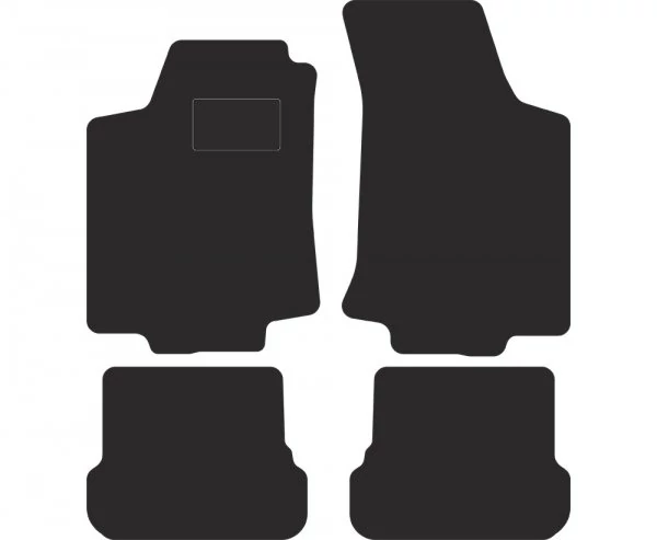 VW Volkswagen Golf III 1997-1998 prémium fekete velúrszőnyeg szett