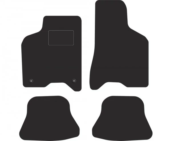 VW Volkswagen Lupo 1998-2005 fekete körpatentos velúrszőnyeg szett