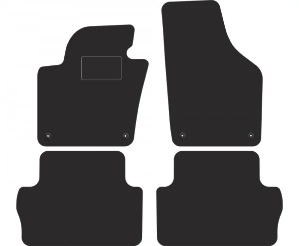 SEAT Alhambra II 2010-2020 prémium fekete velúrszőnyeg szett (5üléses)
