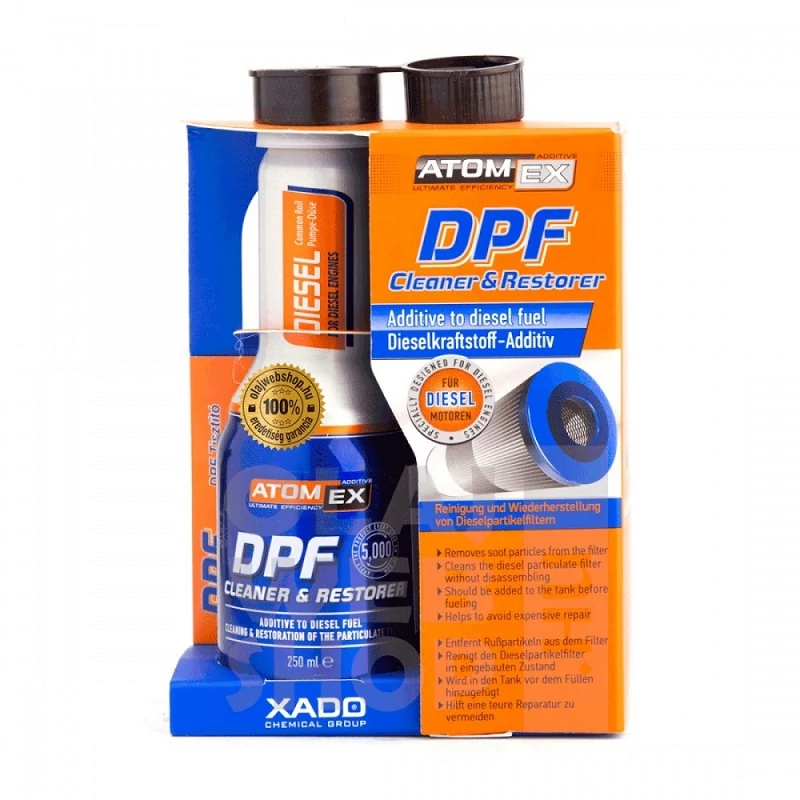 XADO ATOMEX DPF Cleaner&Restorer 250ml Dízel részecskeszűrő tisztító adalék 30027