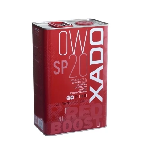 XADO 0W-20 SP RED BOOST 4L kiszerelésű szintetikus motorolaj 24294