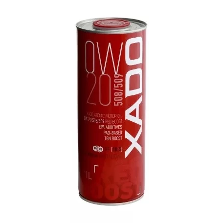 XADO 0W-20 508/509 RED BOOST 1L kiszerelésű szintetikus motorolaj 25194