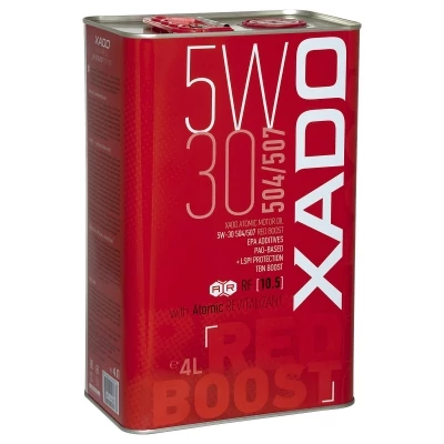 XADO Atomic 5W-30 504/507 RED BOOST 4L kiszerelésű szintetikus motorolaj 26296
