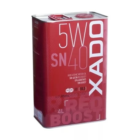 XADO 5W-40 SN RED BOOST 4L kiszerelésű szintetikus motorolaj 26269